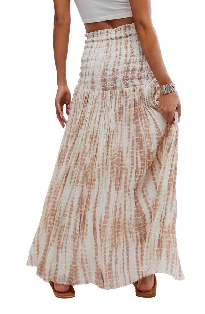 Free People Ravenna Tie Dye Gauze Maxi Skirt, Alternate, color, 