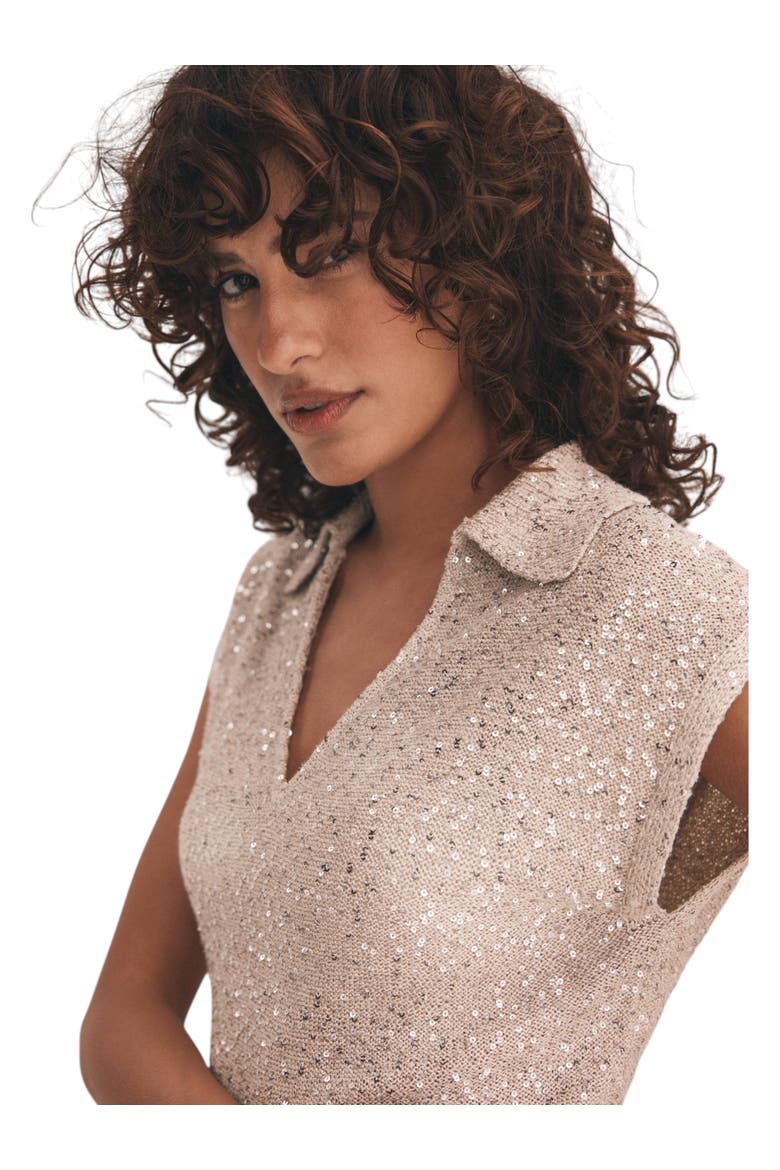 Neutral Sequin Midi Dress, Alternate, color, Neutral