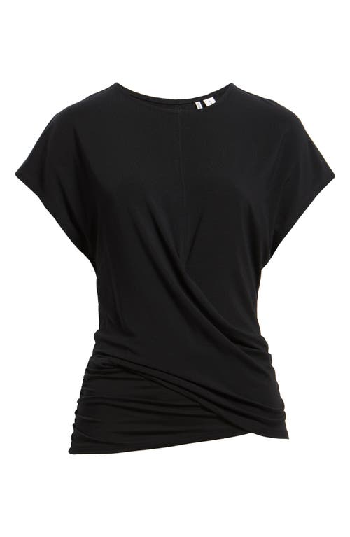 Nordstrom Ruched Top In Black