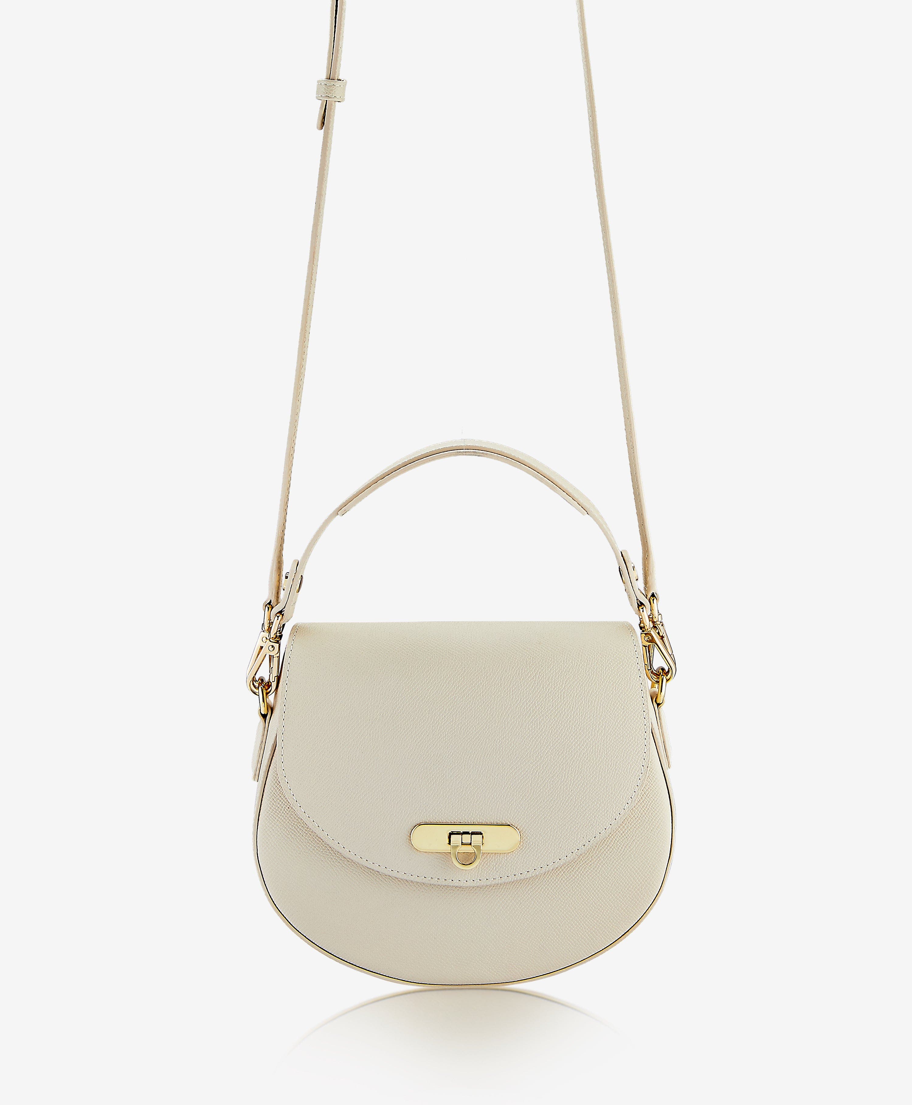 GiGi New York Sophia Saddle Bag, Alternate, color, Ivory