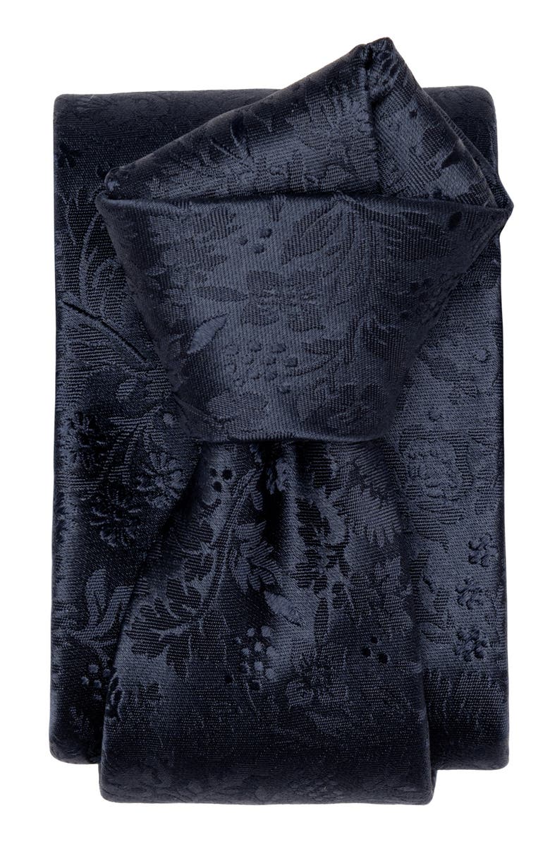 Elizabetta Goldoni - Extra Long Silk Jacquard Tie for Men, Alternate, color, Midnight Blue