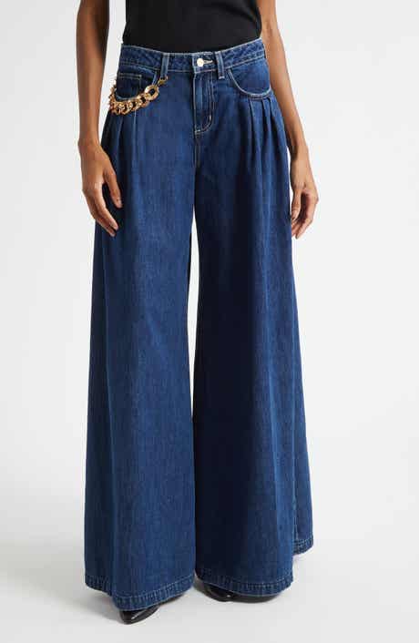 L'AGENCE Chayse Chain Wide Leg Jeans