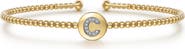 Gabriel & Co. Bujukan Initial Diamond Cuff Bracelet
