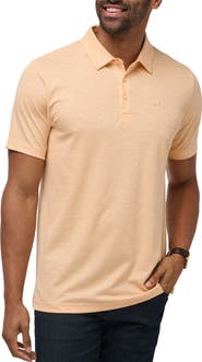 TravisMathew Guiding Light Leaf Print Cotton Blend Polo