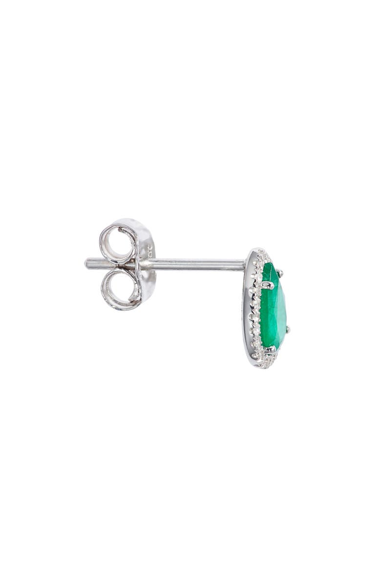 Meira T Emerald & Diamond Stud Earrings, Alternate, color, 