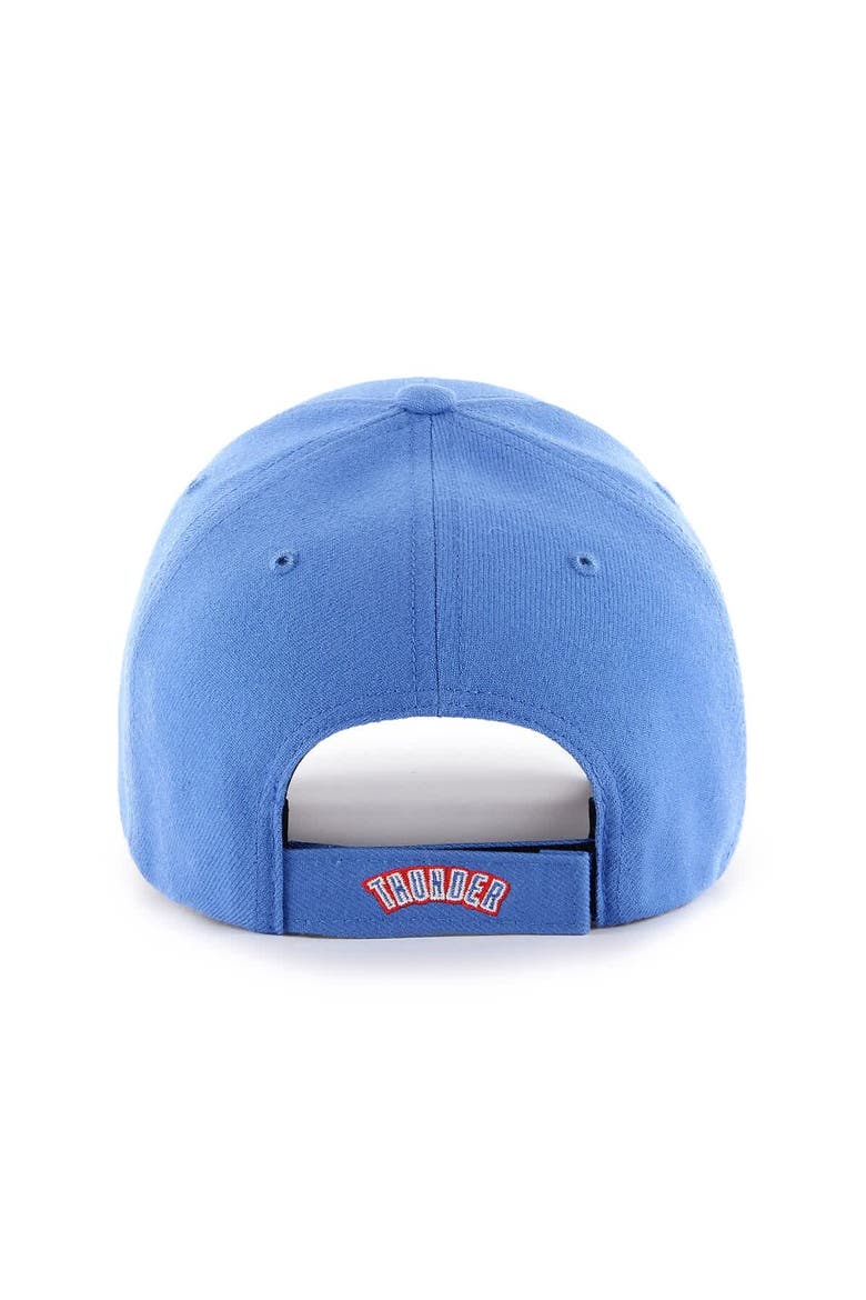 Men's '47 Blue Oklahoma City Thunder Core Logo MVP Adjustable Hat, Alternate, color, Blue