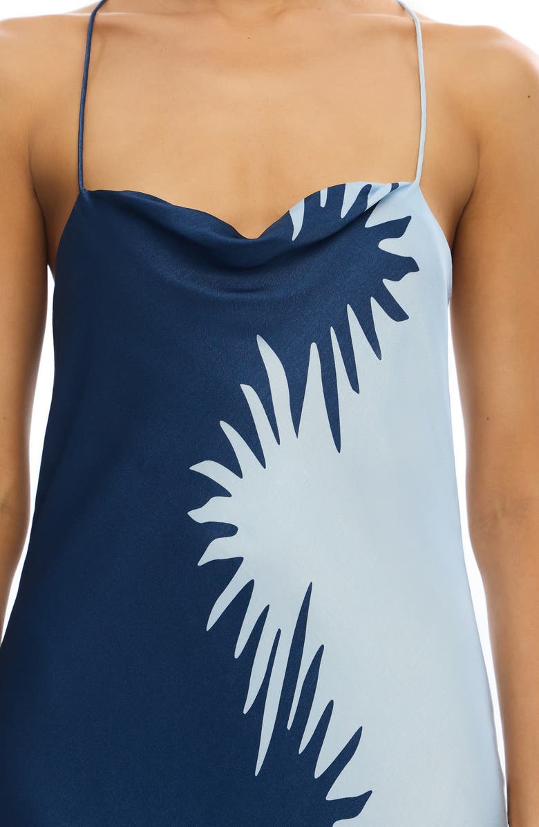 Significant Other Flossie Abstract Print Maxi Dress, Alternate, color, Reflection