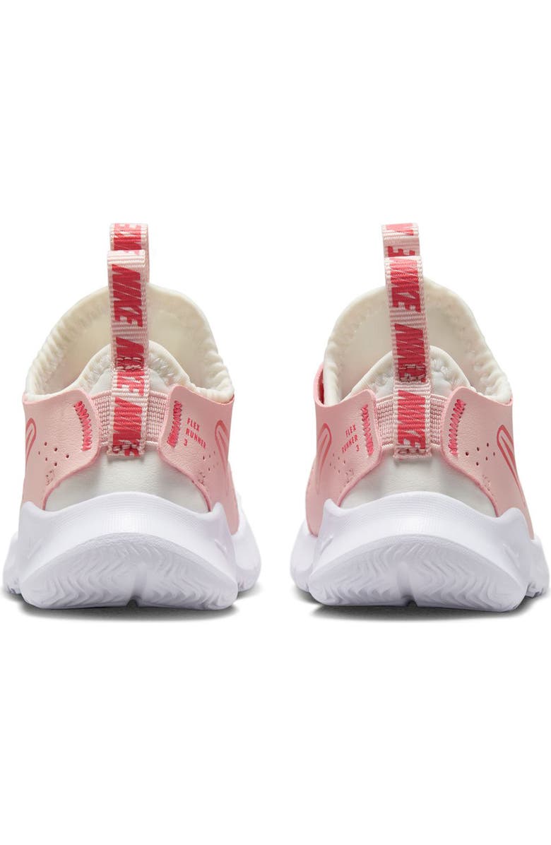 Nike Flex Runner 3 Slip-On Shoe, Alternate, color, Summit White/ Magic Ember