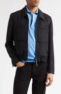 TOM FORD Lacquered Wool & Silk Tricotine Battle Jacket