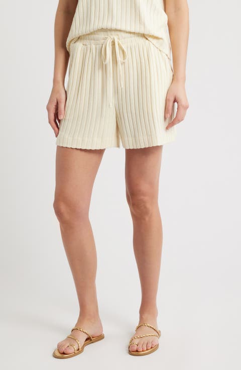 Cozy Rib Drawstring Shorts