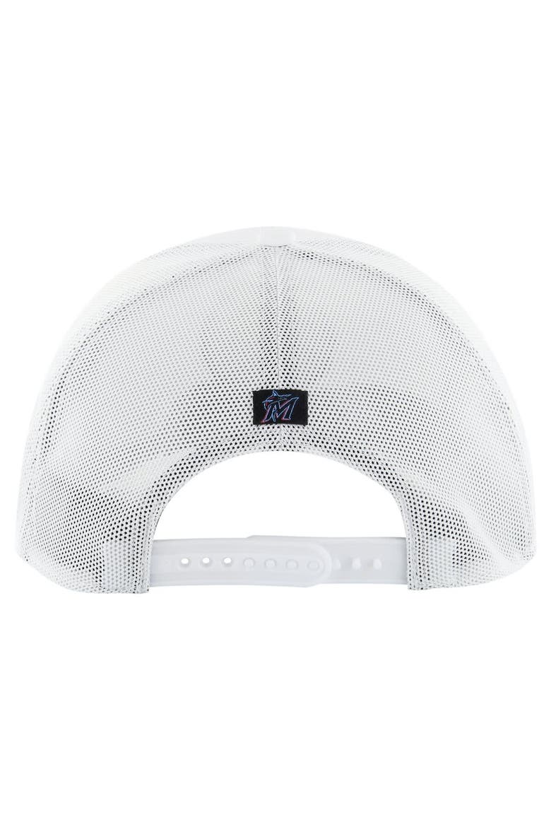 Men's '47 White Miami Marlins Fairway Trucker Adjustable Hat, Alternate, color, White