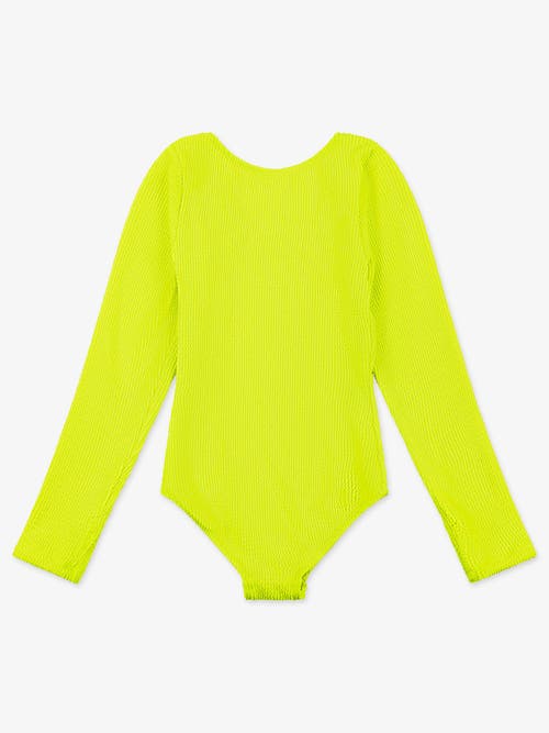 LIMEAPPLE LIMEAPPLE CRINKLE LONG SLEEVE ONE PIECE SWIMSUIT