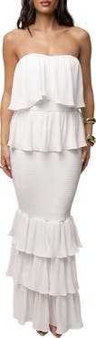 JLUXLABEL Casa Blanca Ruffle Dress