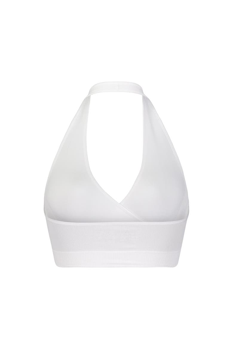 Hug Backless Halter Bralette, Alternate, color, white