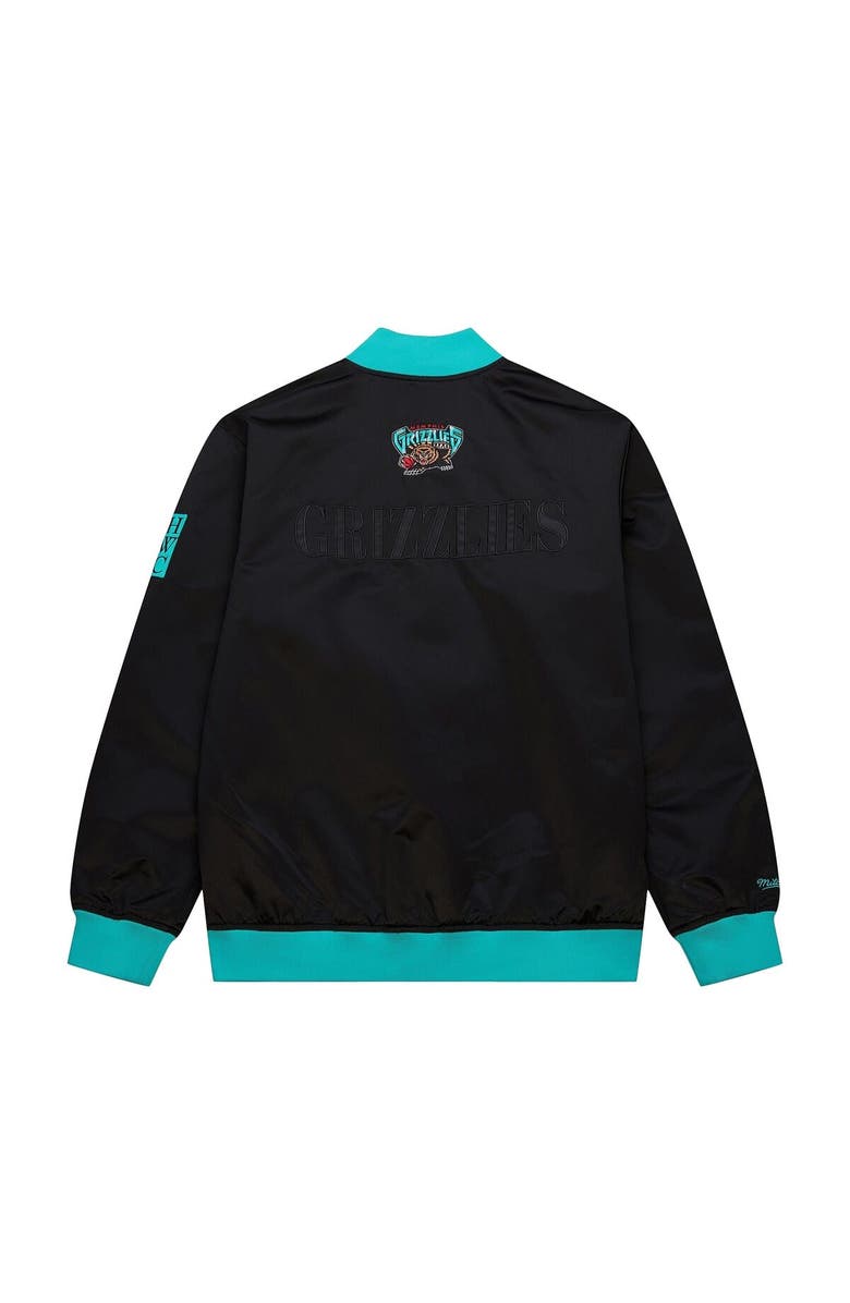 Mitchell & Ness Men's Mitchell & Ness Black Memphis Grizzlies Hardwood Classics Team OG 3.0 Lightweight Satin Full-Snap Jacket, Alternate, color, Black