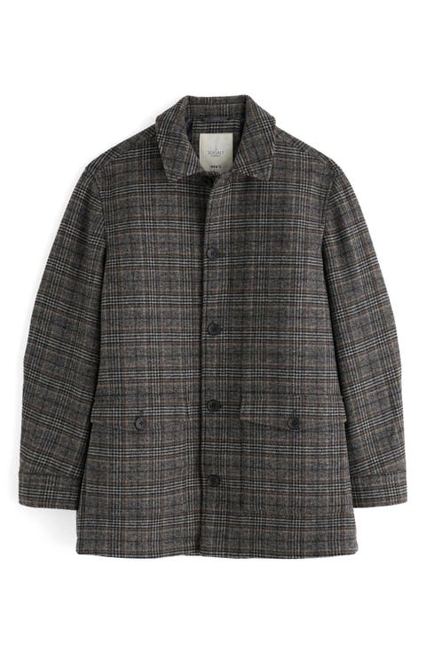 Rowlocks Glen Check Felted Jacket
