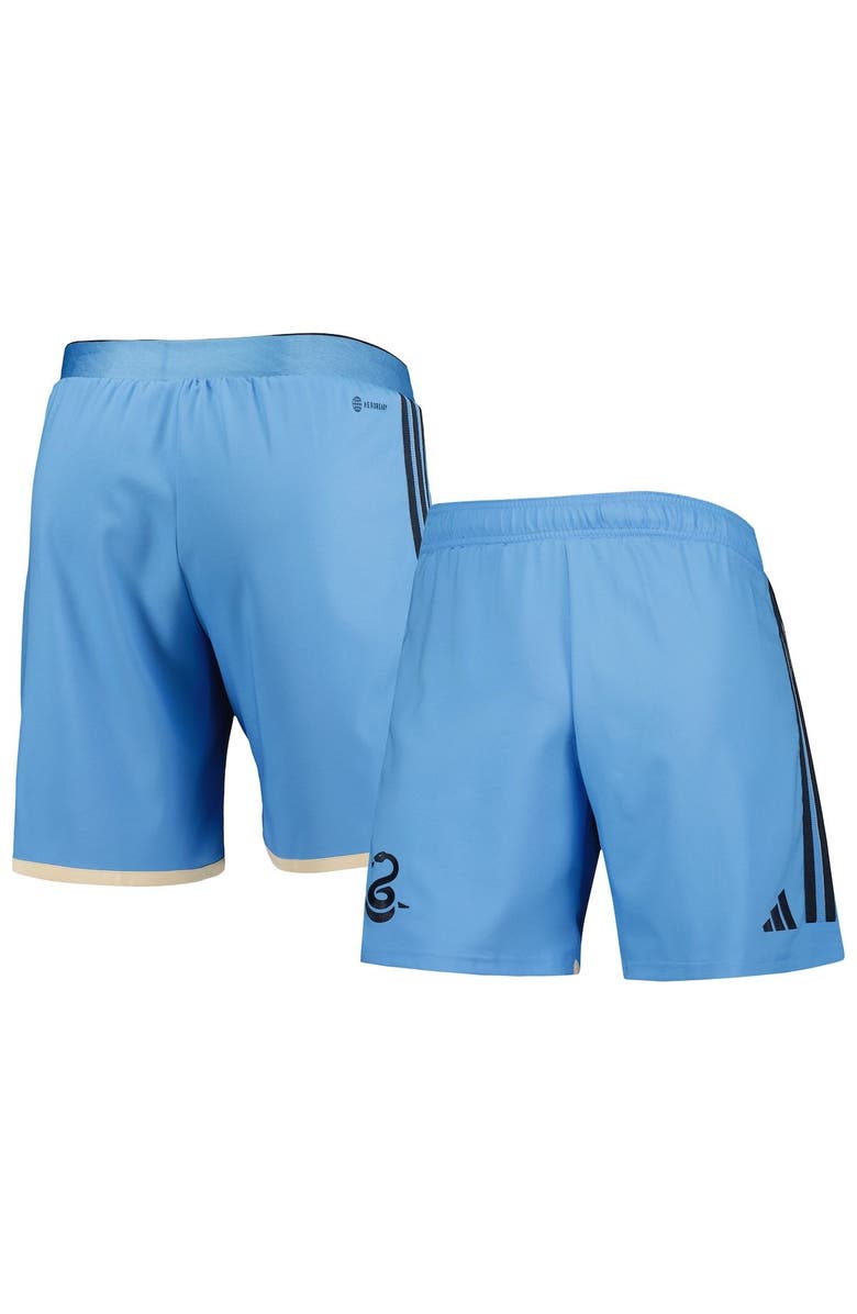 adidas Men's adidas Light Blue Philadelphia Union 2023 Away AEROREADY Authentic Shorts, Main, color, Light Blue