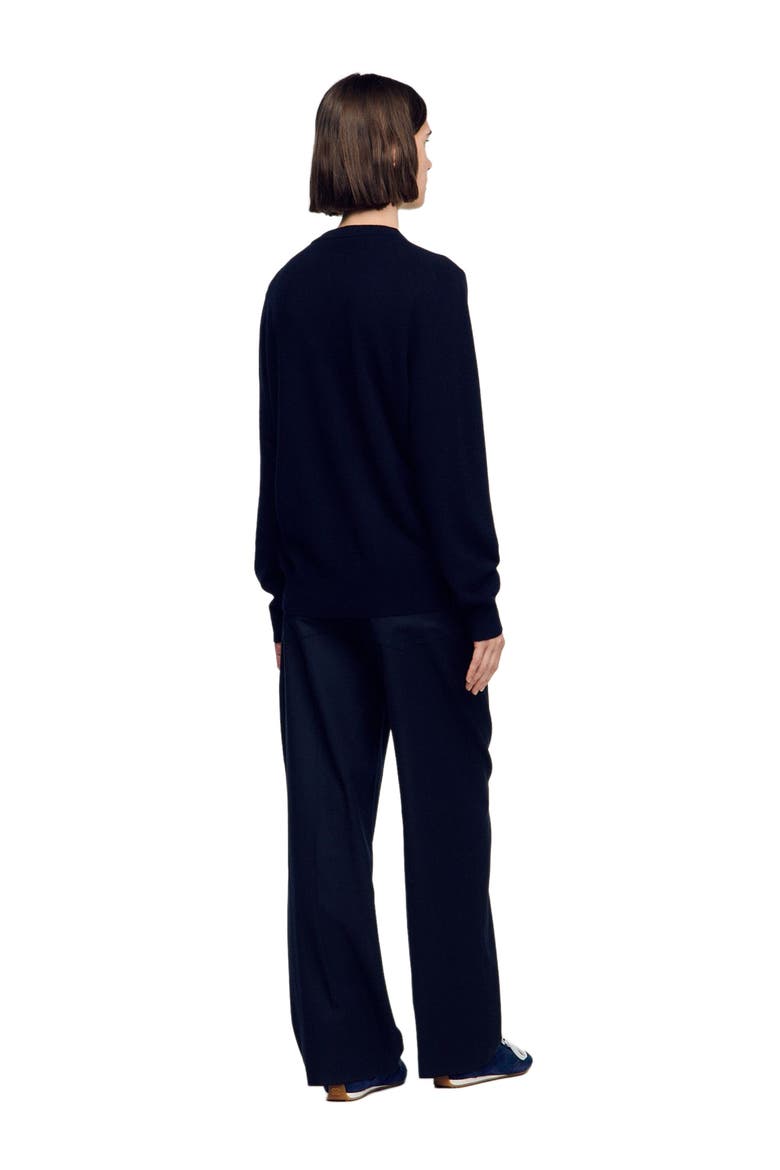 Cashmere sweater, Alternate, color, NAVY