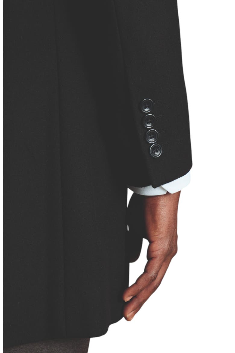 Pure Wool Overcoat, Alternate, color, BLACK