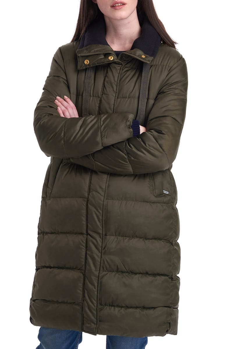 Barbour Weatheram Longline Puffer Coat, Main, color, 