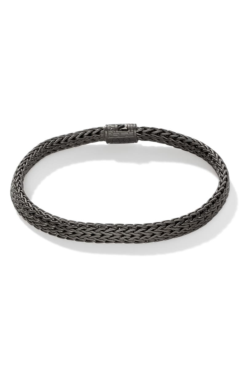 John Hardy Icon Bracelet, Dark Silver, 6.5mm, Alternate, color,