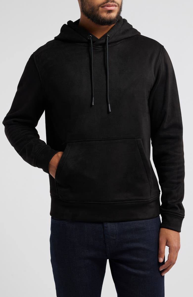 Robert Barakett Sidewinder Faux Suede Hoodie, Main, color, 