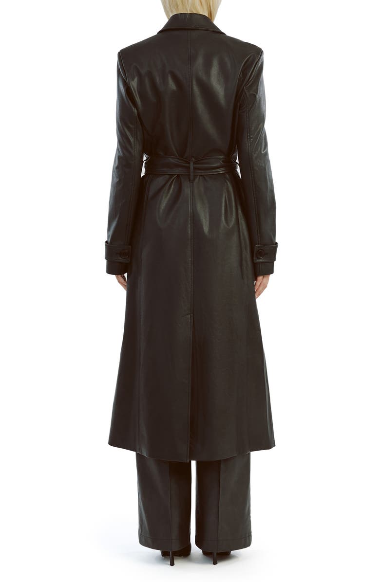 Bardot Faux Leather Trench Coat, Alternate, color, 