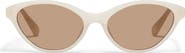 QUAY Talk Nice 55mm Cat Eye Sunglasses