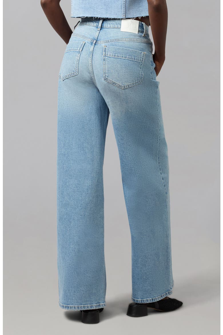 Milan Ultra High Rise Wide Leg Jeans, Alternate, color, STUDDEN WHIMSY BLUE