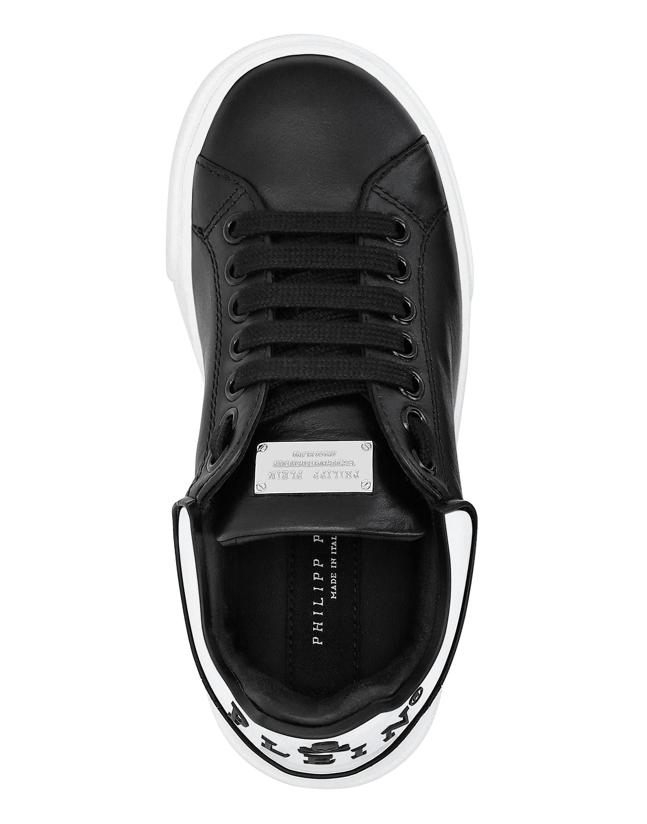 Leather Runner Big Bang Girl, Alternate, color, black/white