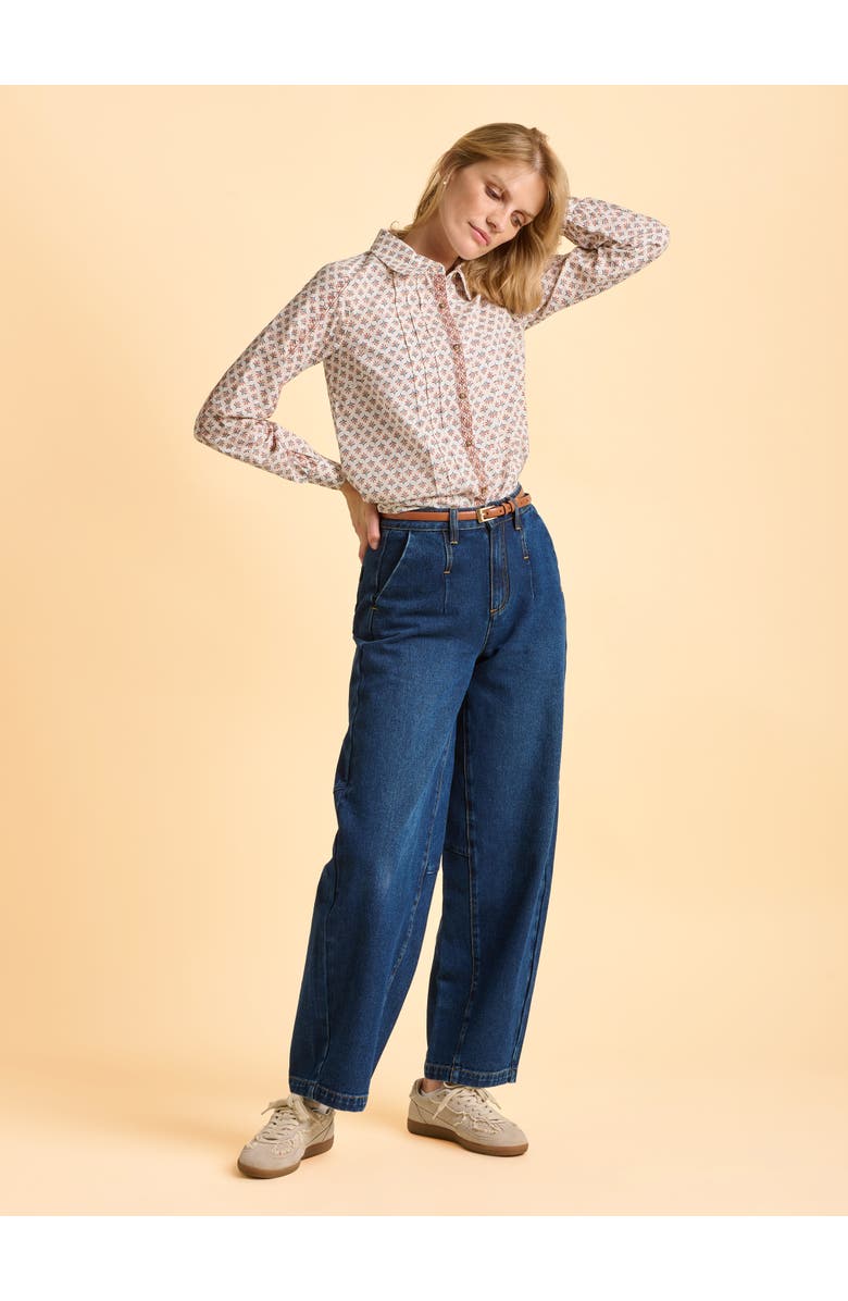 Brakeburn Tarja Long Sleeve Printed Shirt, Alternate, color, Cream