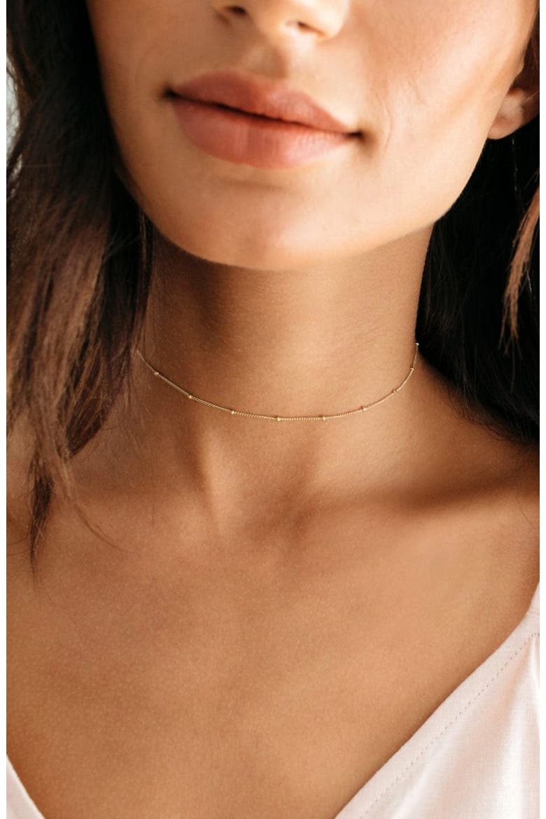 Satellite Chain Necklace, Alternate, color, GOLD