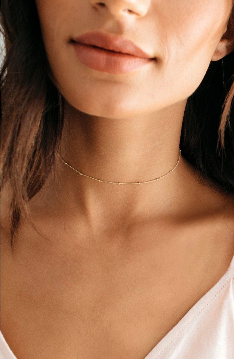 MADE BY MARY Satellite Chain, Alternate, color, Gold Filled