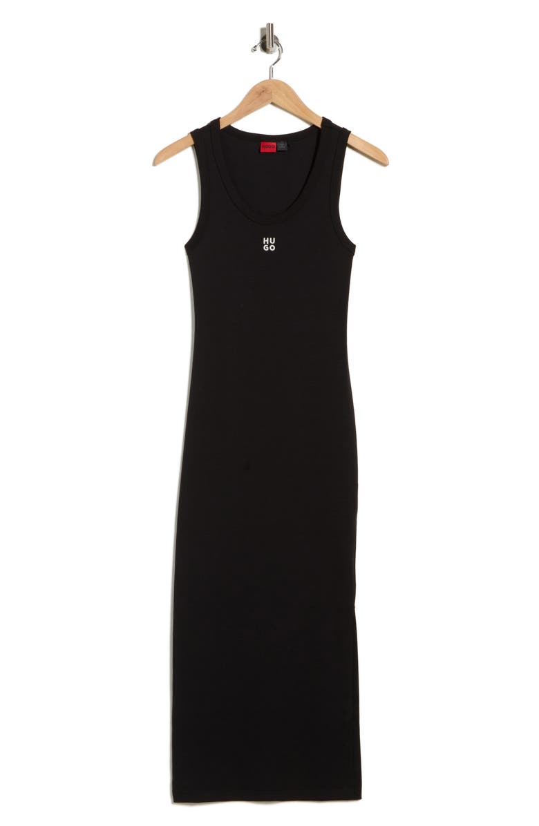 BOSS Nalimera Tank Dress, Main, color, Black