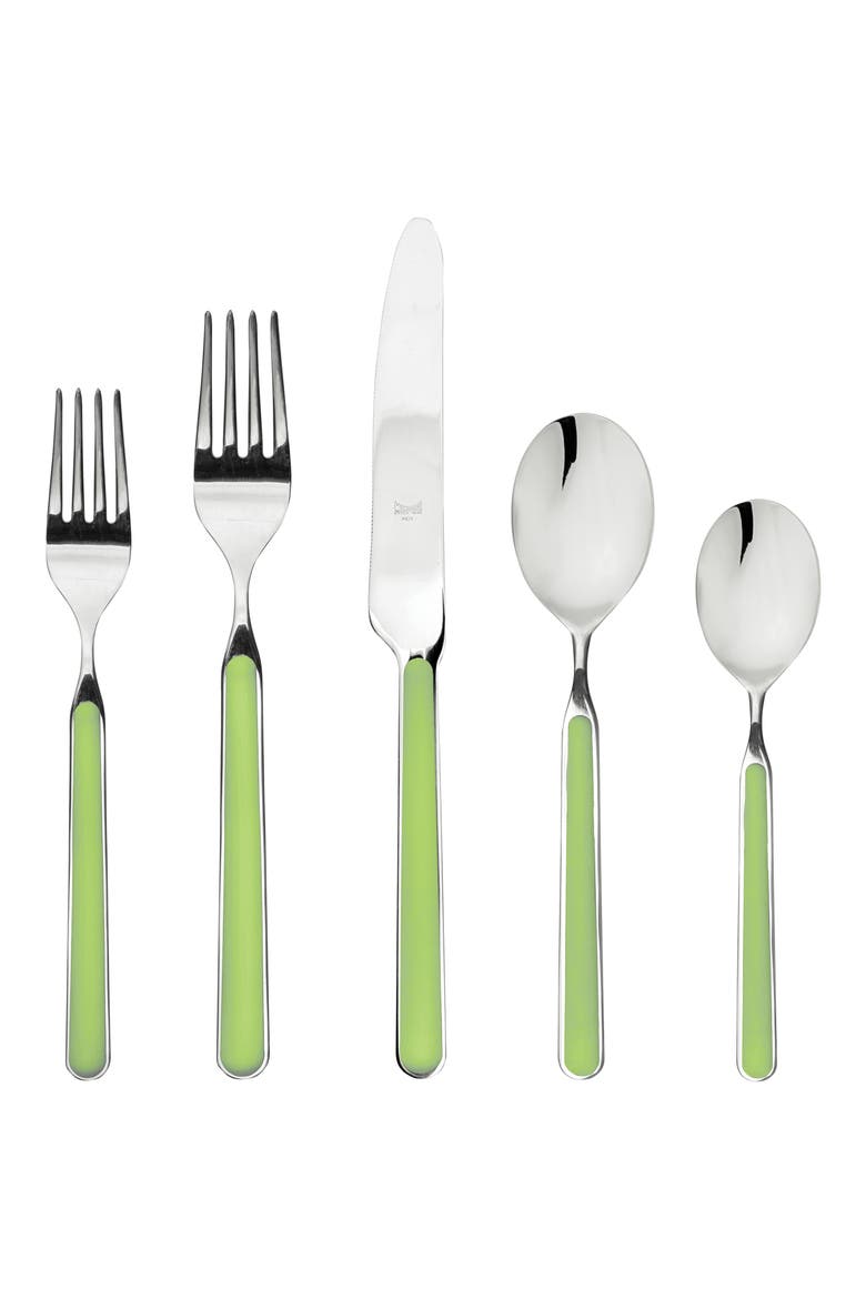 Fantasia 5-Piece Place Setting, Main, color, ACID GREEN