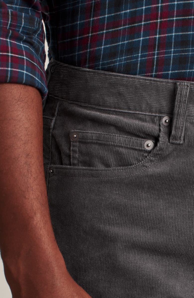Bonobos Cotton Stretch Corduroy 5-Pocket Pants, Alternate, color, Forged Iron