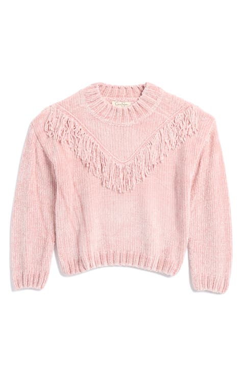 Kids' Chenille Fringe Sweater