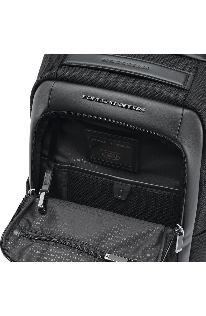 Porsche Design Roadster Extra Small Water Resistant Nylon & Leather Backpack, Alternate, color,