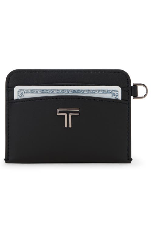 Tumi Belden Leather Card Case In Black