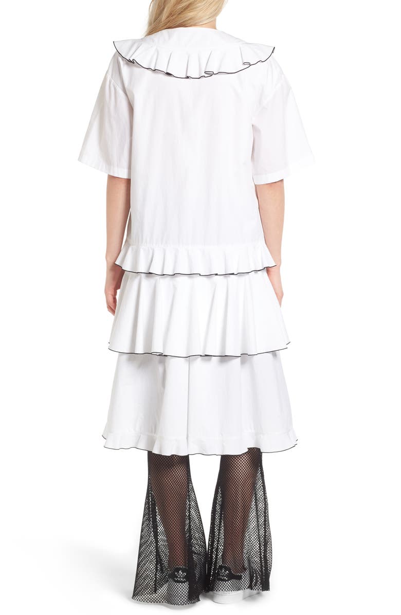 J KOO Ruffle Dress, Alternate, color, 