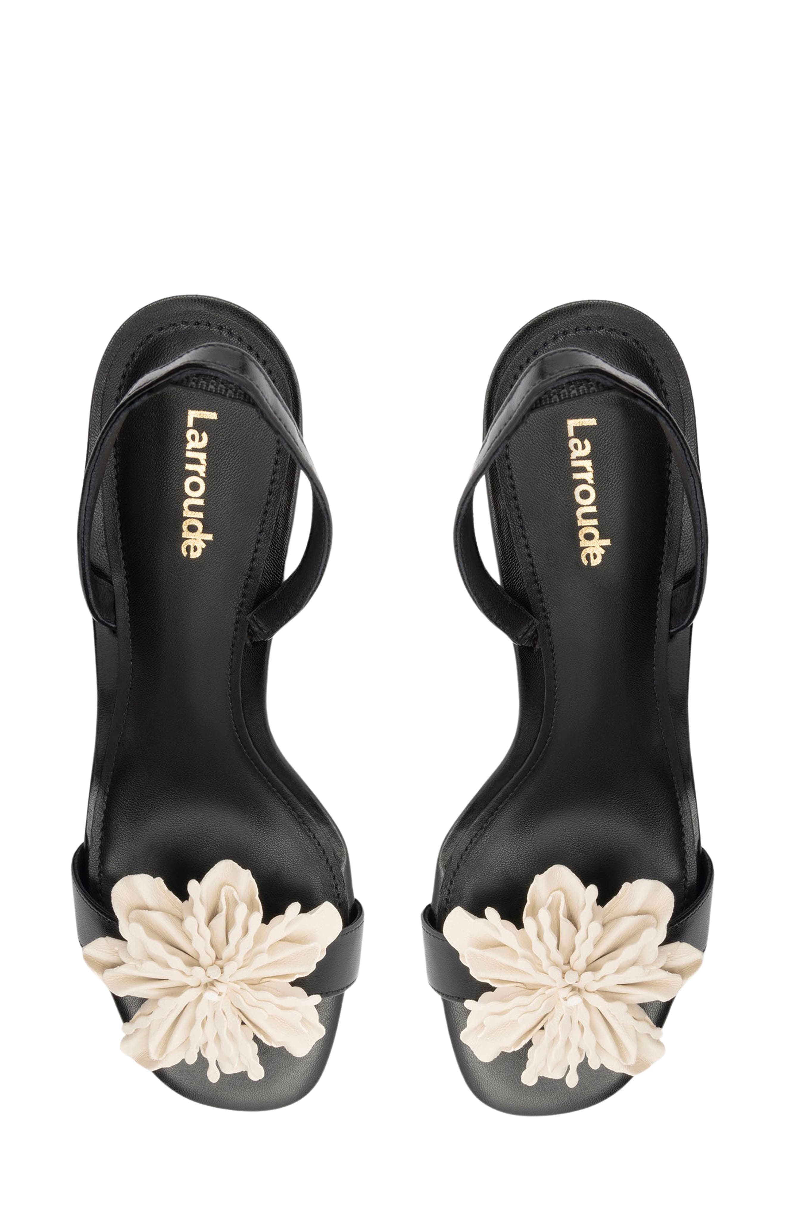 Larroudé Hibiscus Slingback Sandal, Alternate, color, 