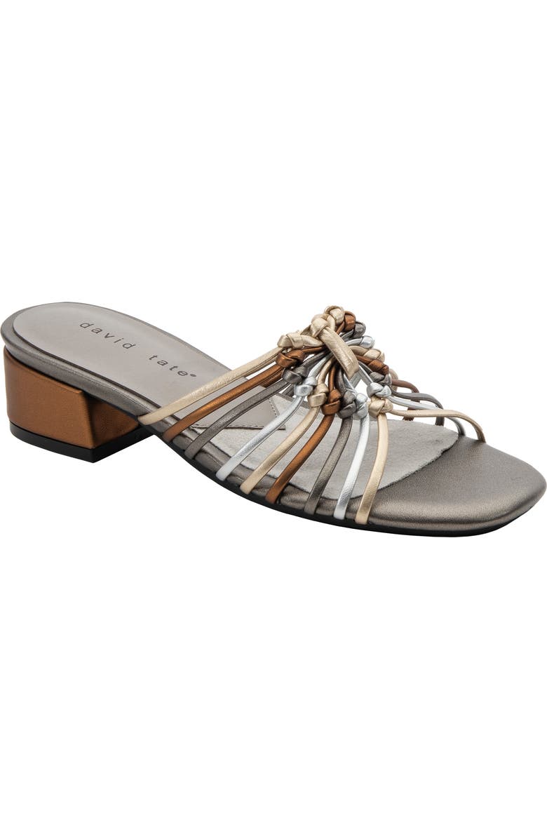 David Tate Excellent Strappy Slide Sandal, Main, color, Metallic Multi