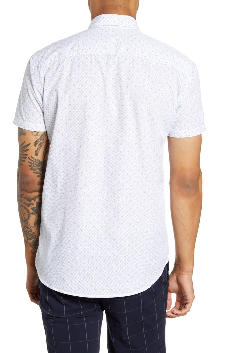 Selected Homme Jack Short Sleeve Button-Up Shirt, Alternate, color, 