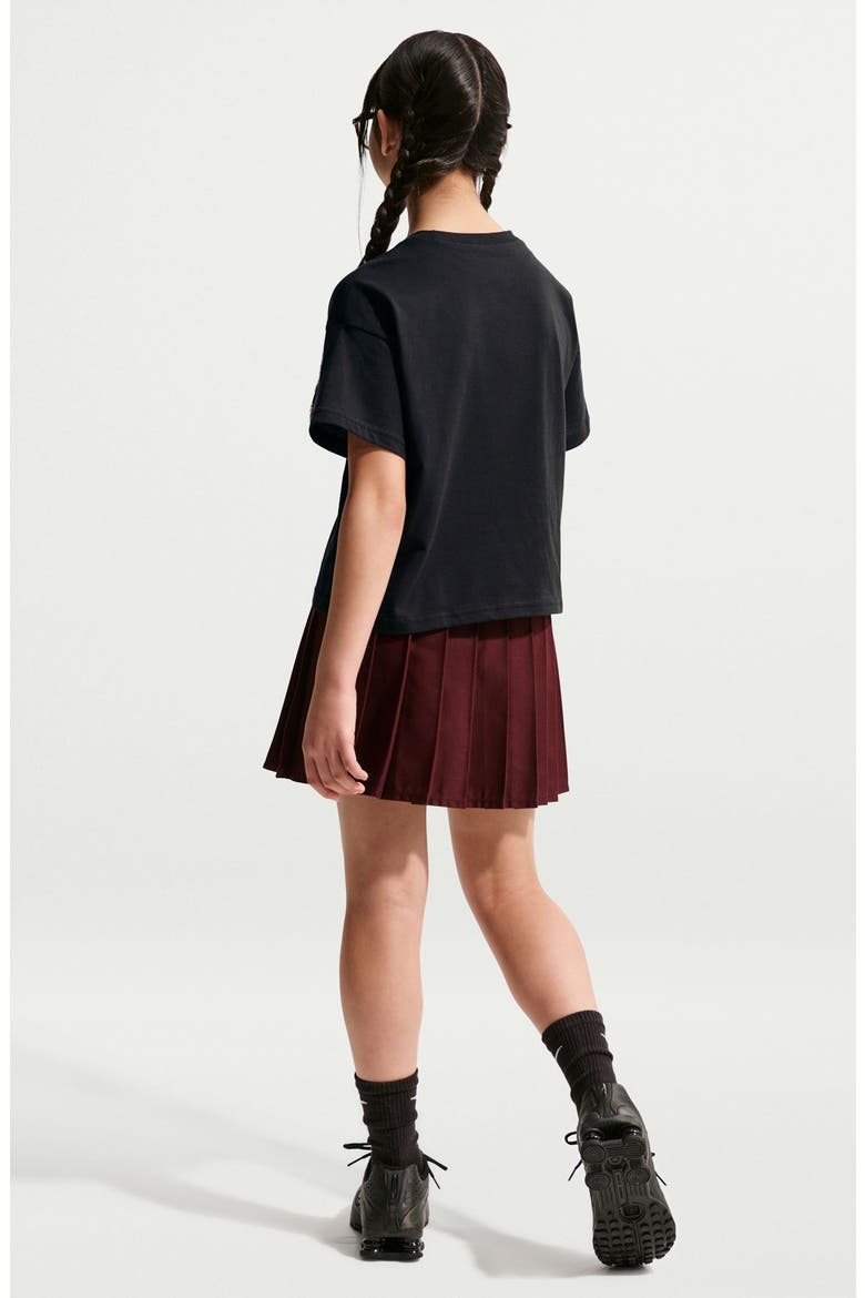 Kids' Sportswear Essentials Bloom Boxy T-Shirt, Alternate, color, BLACK/ PLATINUM TINT
