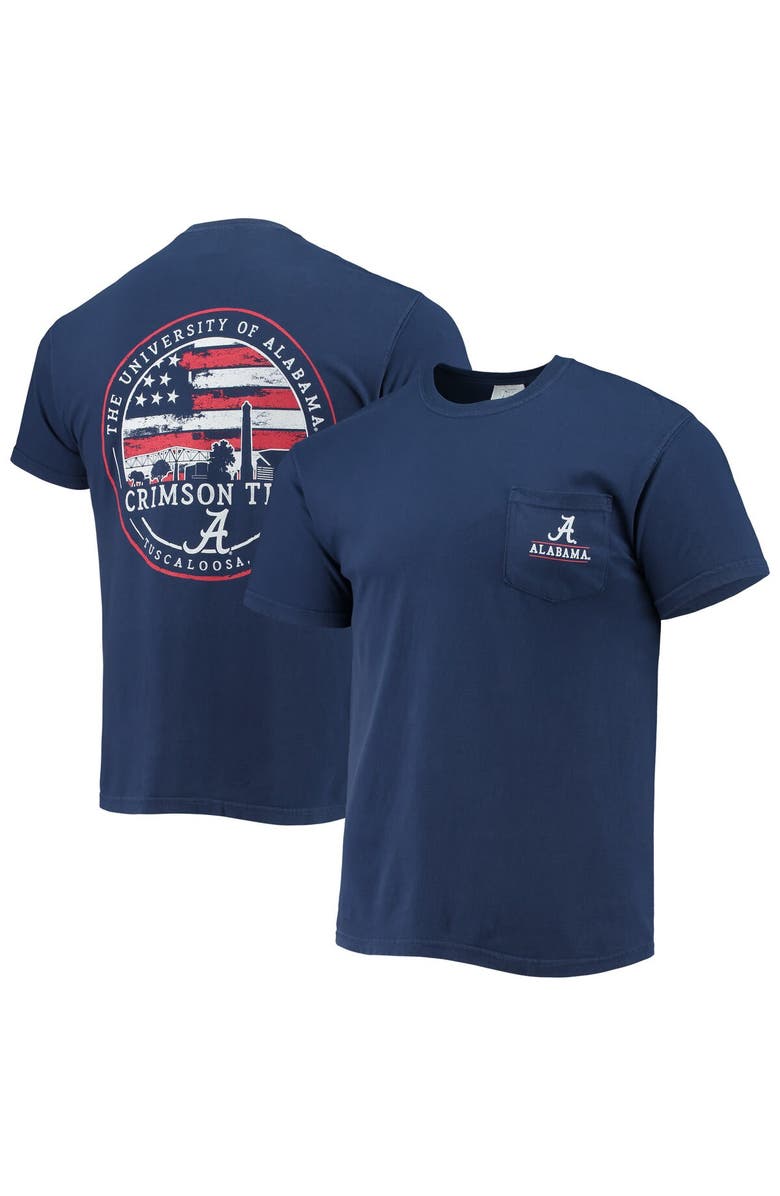 IMAGE ONE Men's Navy Alabama Crimson Tide Campus Americana T-Shirt, Main, color, Navy