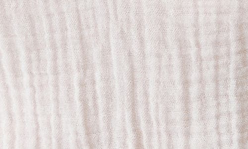 Michael Stars Naomi Split Neck Gauze Top In Lychee