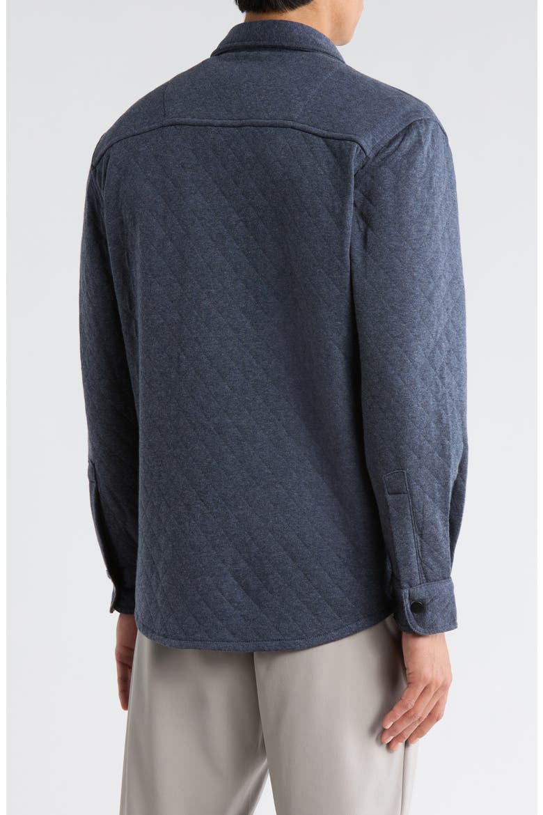 Quilted Shirt Jacket, Alternate, color, NAVY HEATHER