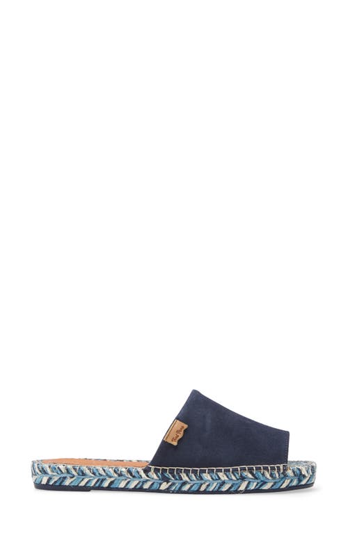 Toni Pons Rita Espadrille Slide Sandal In Navy Suede