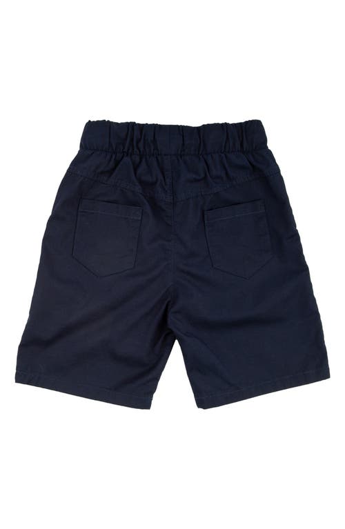 Miki Miette Kids' Logan Cotton Pull-on Shorts In Ahoy