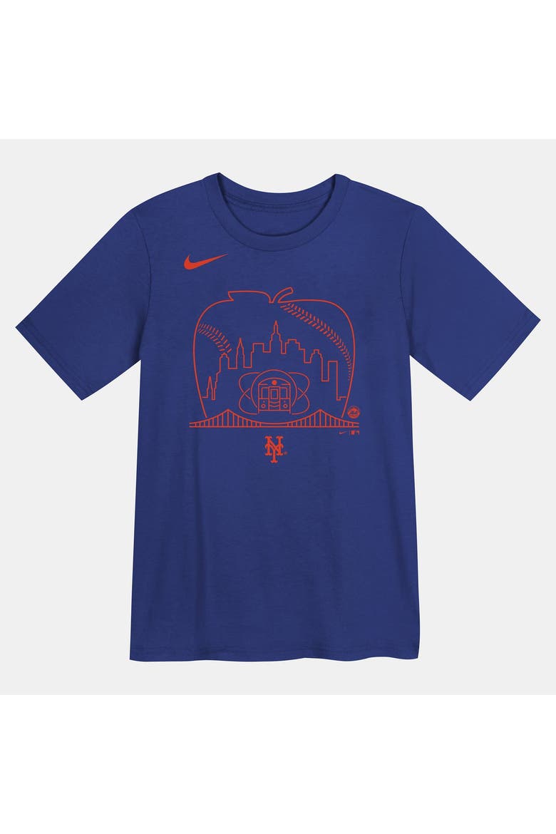 Preschool Nike Blue New York Mets Hometown Local Collection T-Shirt, Main, color, Blue